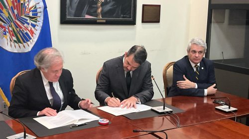 CONAMP formaliza acordo internacional com a OEA